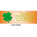 Four Leaf Clover Panoramic Photo Hand Mirror (1.625" x 4.625")